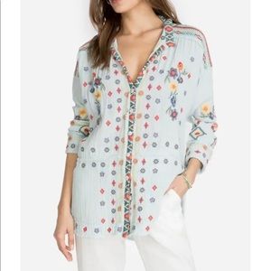 Johnny Was Florence Gauze Blouse